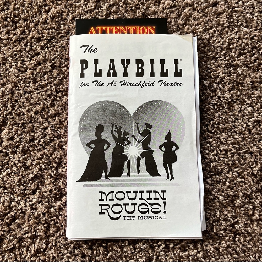 Limited Edition Moulin Rouge Playbill